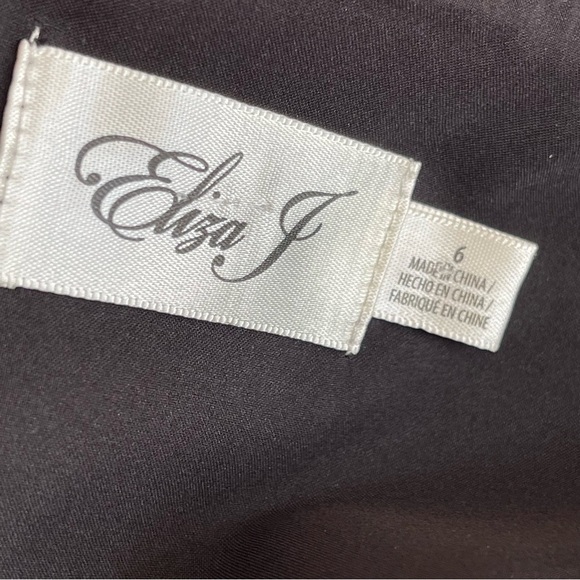 Eliza J. Balloon Sleeve Shift Dress Black size 6 - Picture 14 of 15